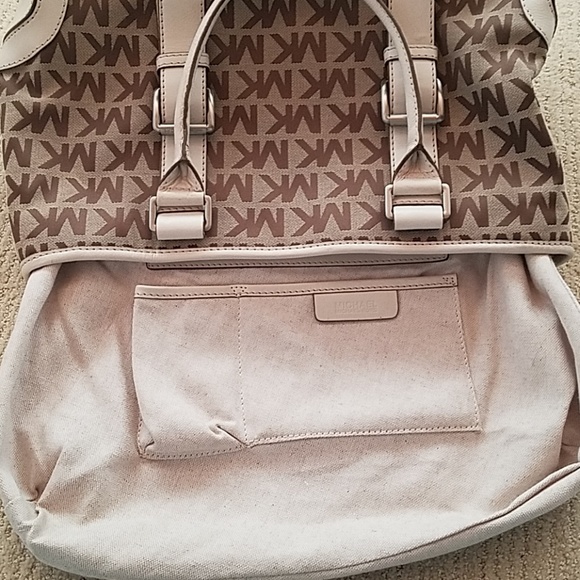 Michael Kors Canvas and Leather Tote - Picture 8 of 8
